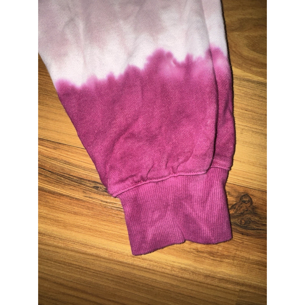 Wildfox Tie Dye Hoodie XL Pink French Terry Relaxed Oversized Lounge - Picture 9 of 11